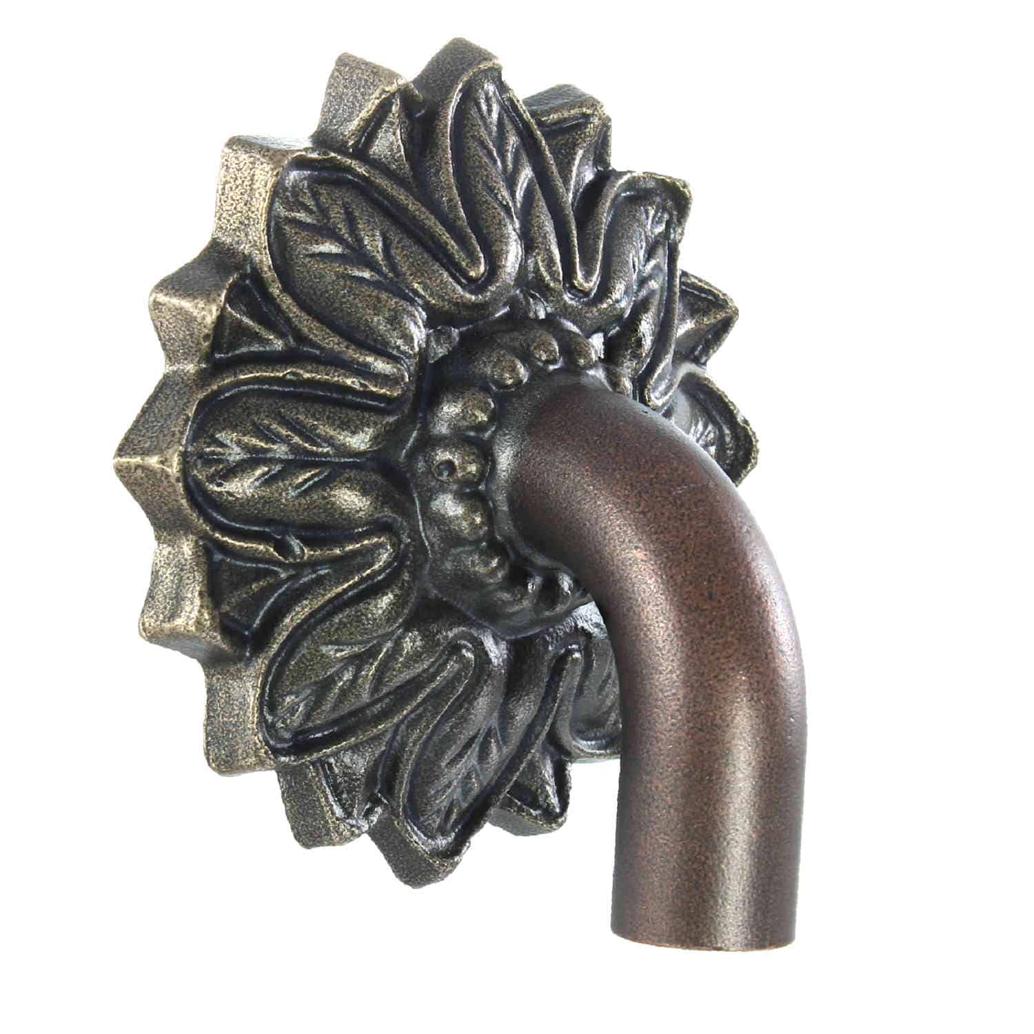 Meyer&Cross Hoffman 62.75 in. 2-Tone Brass and Blackened Bronze